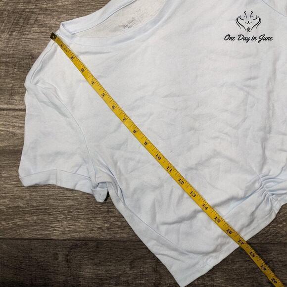 Flirtitude Cropped Crew Neck Short Sleeve Tee Shirt Size XL - Picture 4 of 5